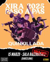 Cartel que anuncia as entradas esgotadas para o concerto de Barcelona